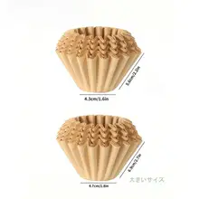 手淹れコーヒー用折り紙フィルター【波形デザイン・アメリカンスタイル】