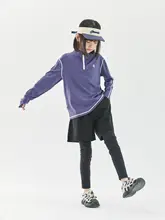 フェイクレイヤード スポーツパンツ キッズ ガールズ 軽量 4WAYストレッチ 秋冬 「cicochild」