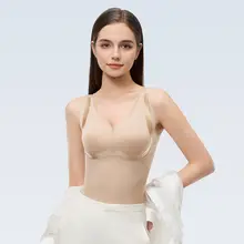 ブラ付き一体型 女性用ボディシェイパートップ【無痕・春夏対応】