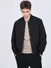 防風ボンバージャケット【メンズ・通勤・カジュアル・春用・バイカラーデザイン】