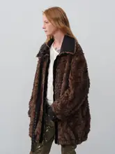 リバーシブルエコファーコート【風に強い・秋冬用】