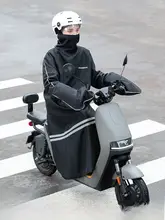 電動バイク用厚手ウィンドブレーカー【冬用・防風・手袋付き】