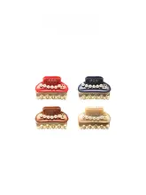 華やかな装飾の小型ヘアアクセサリー【3cm・4.5cmサイズ】