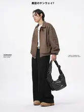 結びデザインのショルダーバッグ【ひび割れ模様・レトロスタイル・男女兼用】
