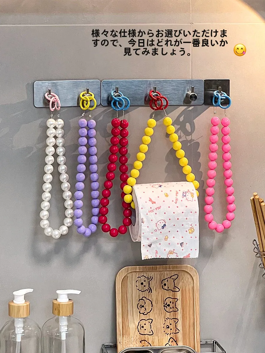 浴室用壁掛けトイレットペーパーホルダー：穴あけ不要・収納付き・クリエイティブデザイン
