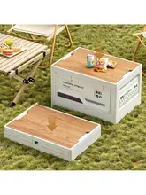 アウトドアキャンプ収納ボックス【折りたたみ式・大容量・側開き・多機能】