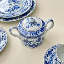 手描きの陶器製マルガオシリーズプレート＆カップ【ポルトガル製・デザイン性の高い食器】