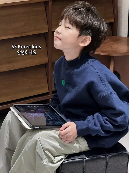 子供用ファッション韓国風フード付きパーカー【暖かい裏起毛・秋冬用】（セットアップ対応）