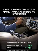 UGREEN 車載充電器【GaNテクノロジー・ノートパソコン用・急速充電・シガーソケット変換アダプタ】