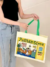 可愛いエコバッグ【45x37x10cm・手提げ・環境に優しい】