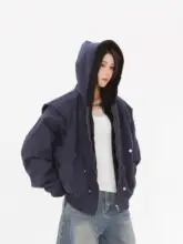 冬用パーカ【ウサギ毛フリース・男女兼用・アメリカンスタイル】