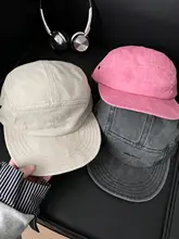 キャップ レディース カップル アメカジ ヴィンテージ ウォッシュ加工 フラットブリム ビッグサイズ 小顔効果 カジュアル