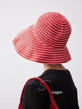 極上の柔らかさ！UPF50+の大きなツバを持つフリル装飾フィッシャーハット【夏用・紫外線対策】