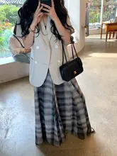茶色系 短袖ワイドシルエットジャケット【取り外し可能なウエストベルト・通勤用】
