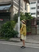 ウエストゴムの花柄デザイン中丈パンツ【ゆったりシルエット・五分丈】
