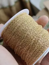 14Kゴールド仕上げの細いチェーンとフリンジのハンドメイド用延長パーツ【DIYジュエリー用・ネックレス・ブレスレット】