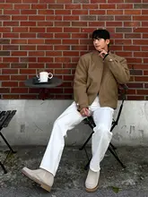 白いデニムパンツ【メンズ・春夏用・シルエット・ストレートレッグ】