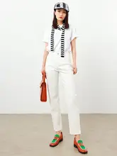 RUGOSAM スリムフィットデニムクロップドパンツ【スリットデザイン・レディース・9分丈】