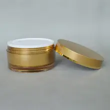 200ml ゴールドアクリル瓶【フェイスマスク・クリーム・マッサージクリーム用】
