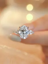 秘蓝の三生石リング【高級感あるプラチナコーティング・シルバー製・結婚用・魅力あふれるデザイン】