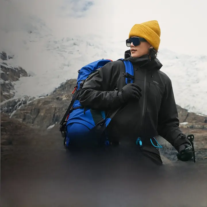 Toread プロフェッショナルなアウトドア登山用レインジャケット【男女兼用・防水・透湿・東麗ファブリック】