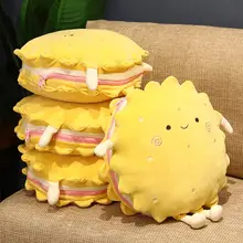 カ cartoon クッキー 車用 収納可能 クッション ブランケット【冬用・厚手・オフィス・お昼寝用】