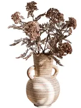 青棠の花 フェイクフラワー リビング装飾 シルクフラワー フォトプロップ 毛糸 ドライフラワー わびさび風
