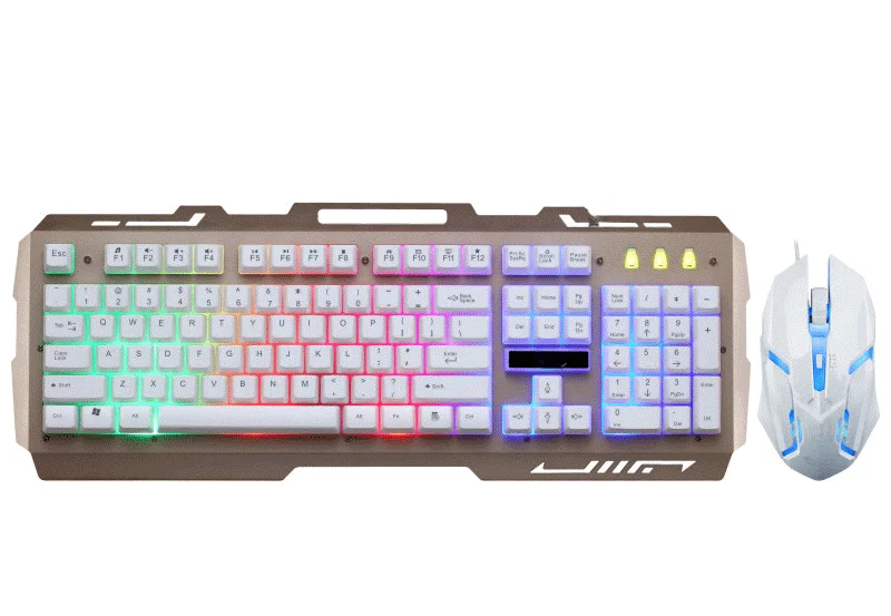 追光豹 G700有線USBキーボード＆マウスセット【バックライト・ゲーム用・メカニカルタッチ】