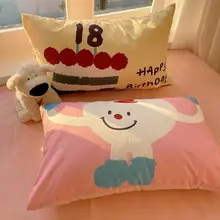 かわいいデザイン！水洗い可能なコットンタオルと刺繍入りベッド用品【ベッドカバー・シングル用・女性向け】【セットアップ対応】