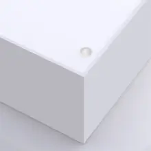 北欧デザインのアクリル製ティッシュボックス【シンプルな純白・軽やかで高級感あり】