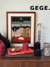 北欧風レトロデザインの掛け画【高級感・リビングや書斎、ダイニング用】