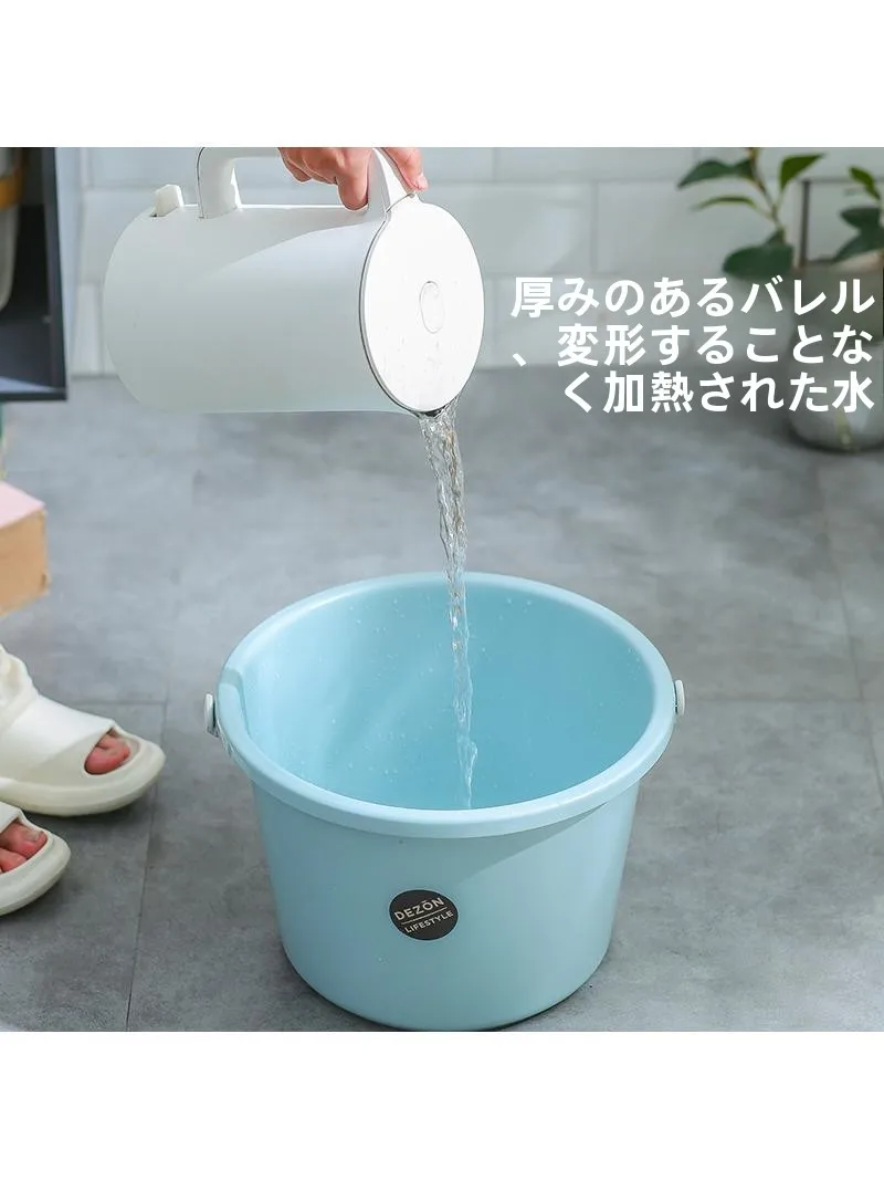 掃除バケツの選び方：厚手円形持ち手付きプラスチックバケツ8L・15Lの実用性と使い分け