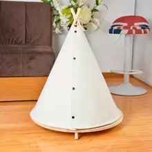 ファブリック製ペットテント【合板・洗濯可能・クローズタイプ・小型犬・猫用】