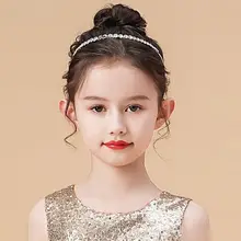 カチューシャ ヘアアクセサリー キッズ ガールズ ラインストーン クリスタル シルバー プリンセス 発表会 舞台 パーティー ドレスアップ