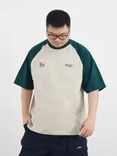 純綿 Tシャツ【肩回りゆったり・半袖・バイカラー】