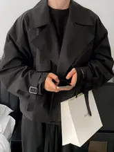 男士ハイストリートジャケット【ショート丈・秋用・高級感あるデザイン・襟付き】
