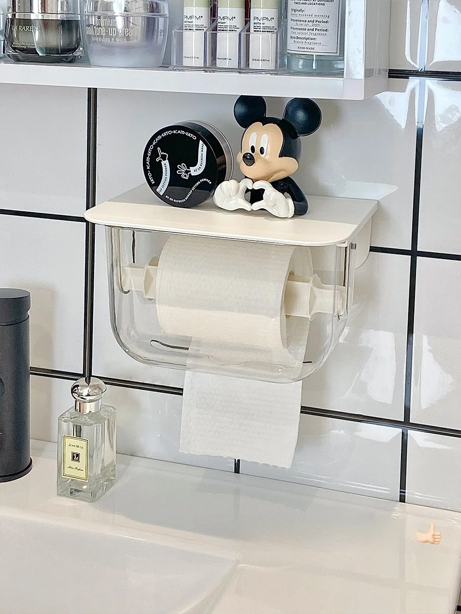 ウォールマウント トイレットペーパーホルダー：防水マルチ収納で狭いトイレも効率的に整理