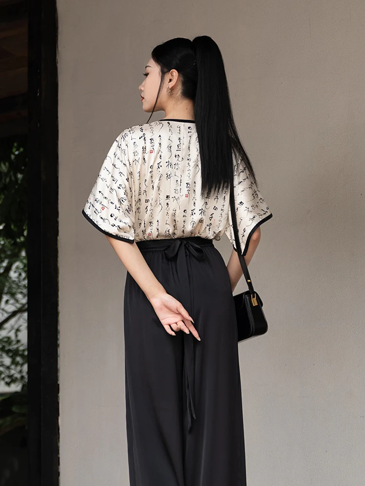 中国風デザインの改良型漢服パンツ：日常使いに最適な新中式スタイルの実用性解析