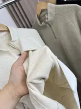 羊毛と桑蚕絲のチェック柄！抗静電かつ保温性に優れたメンズ半ラウンドジップスウェット