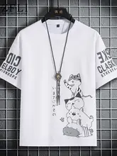 カジュアルなデザインの半袖Tシャツ【夏用・アニメプリント・メンズ】