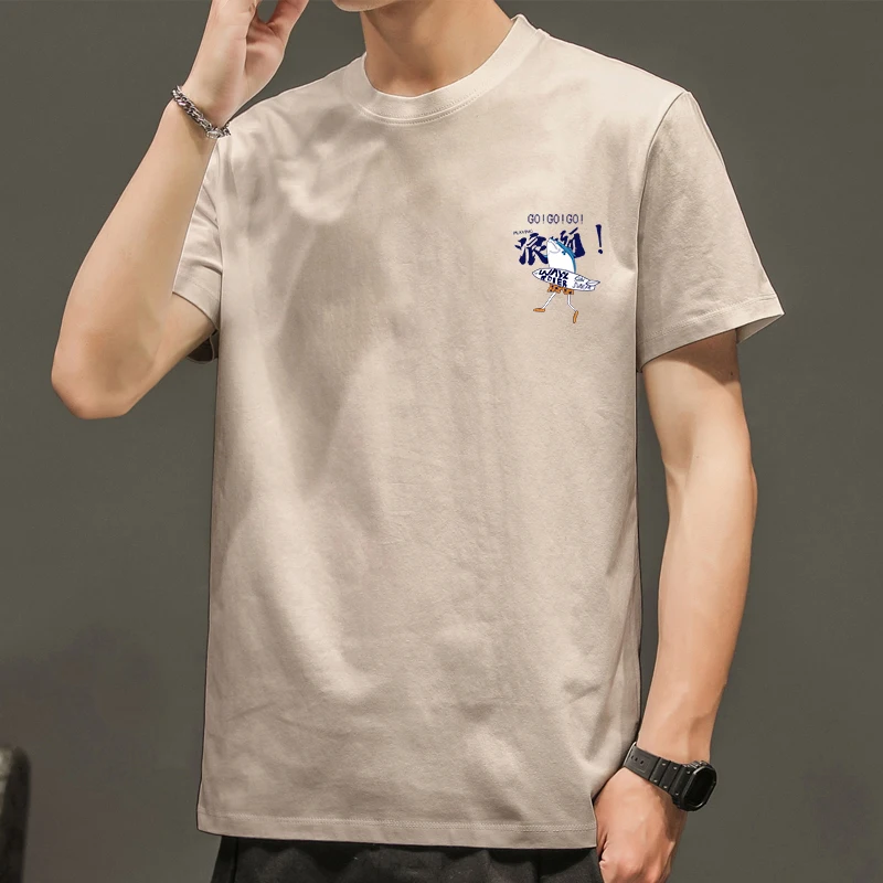ネイビーTシャツ メンズ：夏の日常着に最適なコットンプリントTシャツの選び方