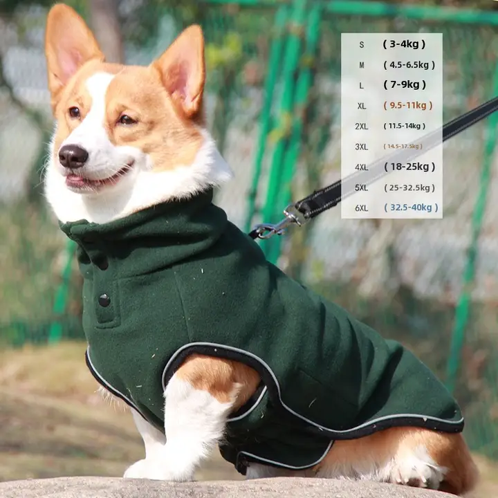 ペット用アウトドアジャケット【暖かくて厚手・犬用・秋冬対応】