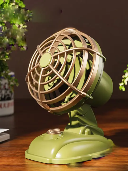 JOJO'S L. PD.デスク＆ハンドミニ扇風機【レトロデザイン・充電式・強力風】