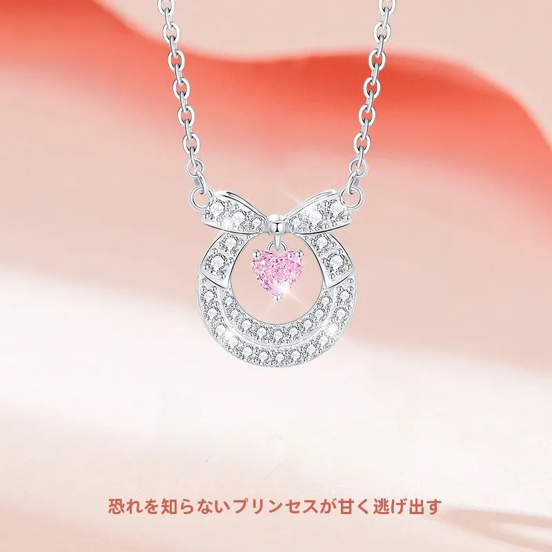 優雅なリボンネックレス：ピンク・ロッククレーンが誕生日ギフトに最適な理由