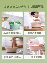 家庭用 プラスチック洗面器【厚手・耐久性・大容量】