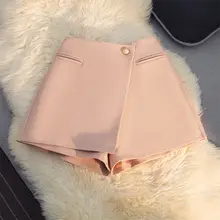 デザイン性に優れたショートパンツ【高腰・Aライン・夏用・スタイル】（セットアップ対応）