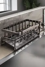 キッチン用収納ラック【水切りシンク用・スポンジ置き・布巾収納】
