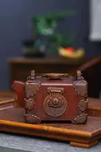 全手工の紫砂急須【大容量・台湾製・財を集めるデザイン】
