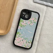 花柄デザインのスマートフォンケース【iPhone・Xiaomi・Huawei・Oppo・Vivo対応】（セットアップ対応）