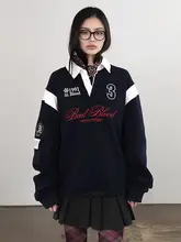 レトロデザインのスポーツウエア【ポロ襟・長袖・春用・レディース】